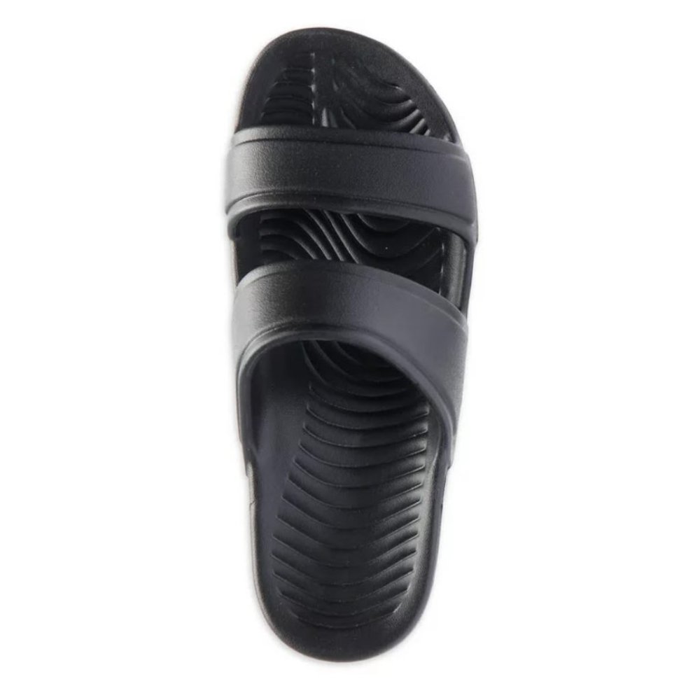 Athletic Works Men’s EVA Two Strap Sandals Black NWT